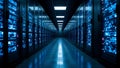 AI Generated Secure Data Center and Server Infrastructure Technology Concept Royalty Free Stock Photo