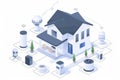 Commercial security enhanced by live Ethernet streaming of camera monitoring includes seamless connectivity and acoustic alerts.
