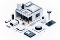 Smart homes integrate intelligent lenses for security in home environments, safeguarding isolated sensors through watchful install