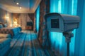 Real-time monitoring via IoT-controlled camera operations fortifies perimeter security, powered by vigilant studio technology duri