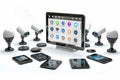 Smart home cameras network AI security updates to protect seniors, using machine learning and protective sensor technology.