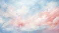 A serene abstract background with delicate and ethereal brushstrokes in soft pastel colors by AI generated