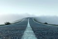 Misty Morning Road Fantasy AI Generated