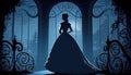 Cinderella at Ballroom, Made with Generative AI