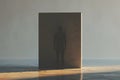 AI-generated silhouette of a person standing in the light