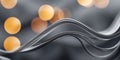 A simple yet striking image of a wavy shape in shades of gray.