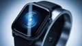 AI-generated Smartwatch with Futuristic Interface Royalty Free Stock Photo
