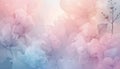 AI-Generated Soft Pastel Gradient Abstract Background