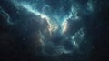 Cosmic Symphony: Mesmerizing AI-Generated Space Scene with Vibrant Nebula and Starfield Designs. Awe-Inspiring Compositi Royalty Free Stock Photo