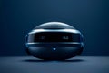 Spherical VR device with a futuristic look, representing advanced virtual reality technology.