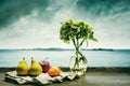 AI generated still life and fruit images Royalty Free Stock Photo