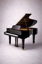 Elegant Black Grand Piano With Open Lid In Professional Studio Environment Royalty Free Stock Photo