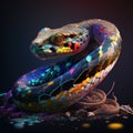 Colorful Snake, Made with Generative AI