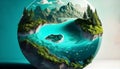 Sweet Earth: A Photorealistic and Whimsical Planet Made with Generative AI