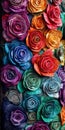 Unique Colored Roses, Made with Generative AI