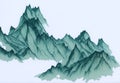 Ai generated a stunning mountain landscape with a beautiful sky