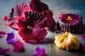 AI generated sweets made from dried hibiscus flowers