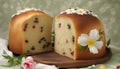 Traditional Russian Orthodox Easter bread the kulich