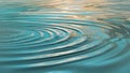 Tranquil water surface with gentle ripples reflecting light. Royalty Free Stock Photo