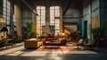 AI Generated Unconventional Interiors Visualizing Beauty in Asymmetry