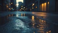 Urban Runoff in Dramatic Lighting at Dusk Royalty Free Stock Photo