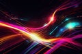 AI generated vibrant background with vivid streaks