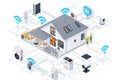 Smart homes utilize AI updates in cameras to safeguard seniors by networking sensors and applying machine learning.