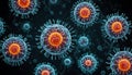 AI-Generated Virus Image Royalty Free Stock Photo