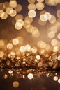 AI-Generated Warm Bokeh Background with Soft Light Circles Royalty Free Stock Photo