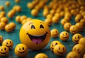 World smile day concept background, smiley face banner with copy space text Royalty Free Stock Photo