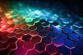 Ai generative. Abstract background, hexagon pattern Royalty Free Stock Photo