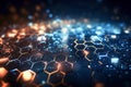 Ai generative. Abstract background, hexagon pattern Royalty Free Stock Photo