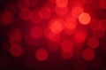 Abstract background round sparkling bokeh lights red background. AI Generative