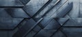 AI Generative Abstract Blue and Gray Background with Dynamic Intersecting Diagonal Shapes