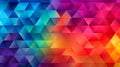 AI Generative. Abstract colorful design with triangle background Royalty Free Stock Photo