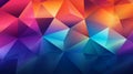 AI Generative. Abstract colorful design with triangle background Royalty Free Stock Photo