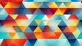 AI Generative. Abstract colorful design with triangle background Royalty Free Stock Photo