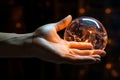 AI, Generative AI, Machine learning, Hand of robot touching on big data network system network, revolution of AI Royalty Free Stock Photo