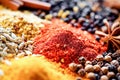 Ai generative. Assorted spices. Seasonings for food