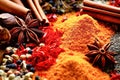 Ai generative. Assorted spices. Seasonings for food