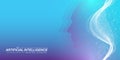 AI Generative Banner Concept In The Digital Style. Generative Ideas Design Element For Internet Technology. Futuristic