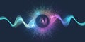 AI Generative Banner Concept In The Digital Style. Generative Ideas Design Element For Internet Technology. Futuristic
