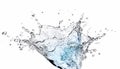 AI generative. Blue water splash