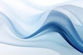 Ai generative. Blue and white flowing curves