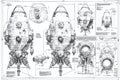 ai generative blueprint draw of bomb