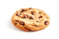 Ai generative. Chocolate chip cookie on white