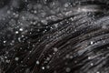 ai generative close up of hair full of dandruff