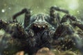 ai generative close up view tarantula