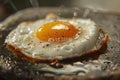 ai generative cooking eggs on a rock