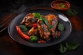 Ai Generative Delicious Asian-Style Baked Chicken Wings